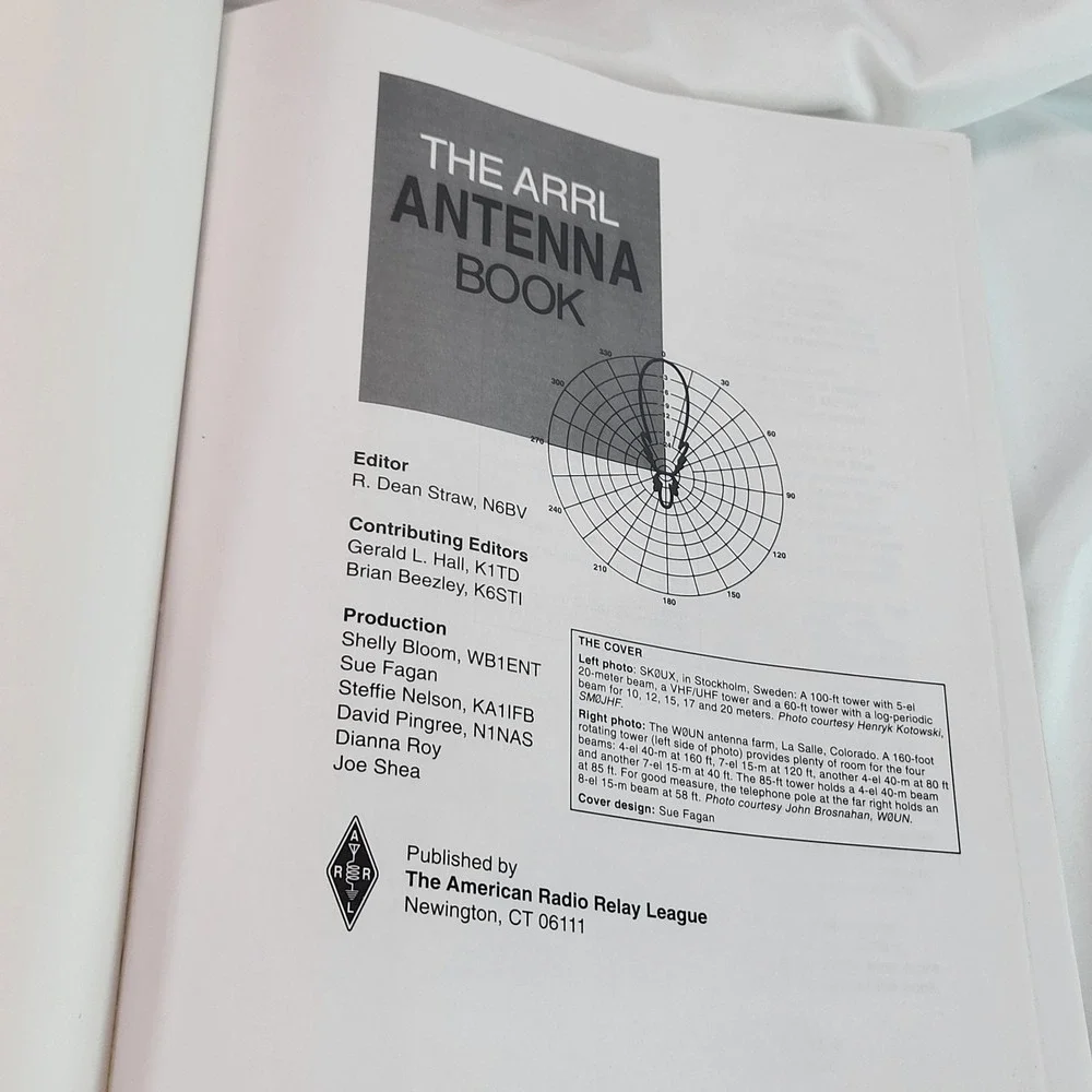 AARL Antenna Book  1994 2nd Ed. HAM Radio American Radio Relay League No Disc
